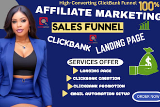 do clickbank affiliate ,sales funnel and landingpage