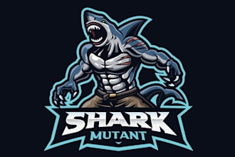 design wonderful luxury shark logo in very short time