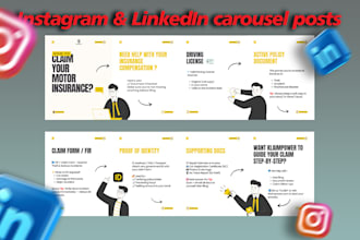 design your instagram and linkedin carousel posts