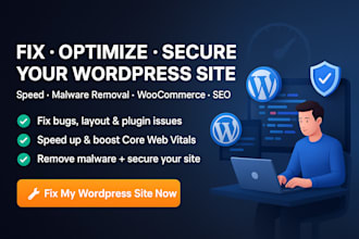 fix, optimize, secure and customize your wordpress website