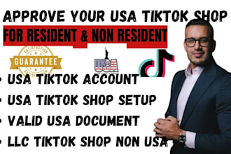 create USA tiktok shop setup usa tiktok shop manage usa tiktok shop for non usa