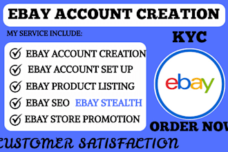 do ebay account creation ebay store set up ebay SEO ebay store promotion