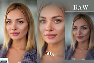 do retouching of headshot, portrait, etc