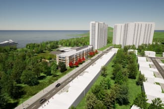 provide 3d landscape and master planning for park and home, sports club, rv park