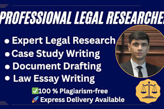 write legal articles and provide expert legal research