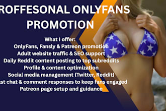 do onlyfans promotion page and fanvue, patreon page to boost traffic