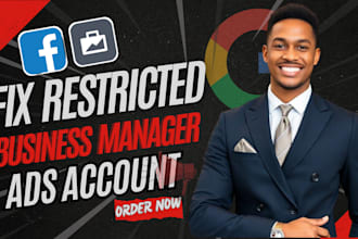 fix up issues or setup facebook business manager and page