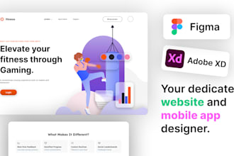 design modern website UI UX and high converting landing pages in figma