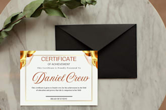 design professional award certificate design graduation flyer postcard design