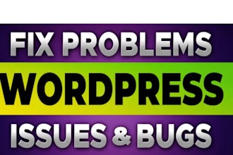 fix wordpress website issues errors bugs,HTML CSS,elementor pro divi expert help