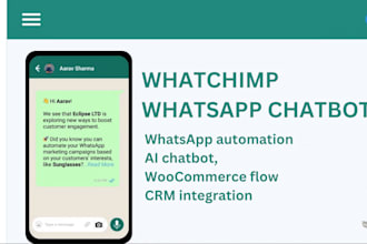 setup whatsapp automation whatsapp marketing whatsapp chatbot whatchimp API
