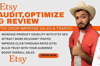 audit review optimize etsy store optimize product listing strategy for sales