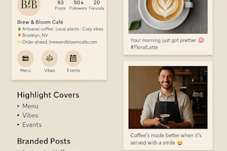 set up your instagram with branded posts and a content strategy