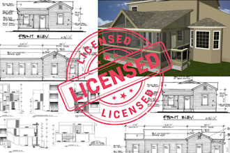 create covered deck, patio, pool, and screen porch permit drawing sets