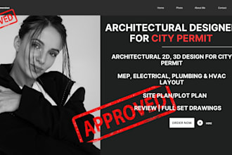 be your city permit architect create site plan floor plan permit deck mep adu