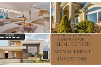 do facebook instagram advertising for real estate management investors