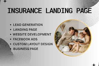 create life insurance landing page auto insurance health insurance website