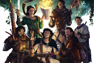 do dnd character, fantasy character, creatur , and dnd party