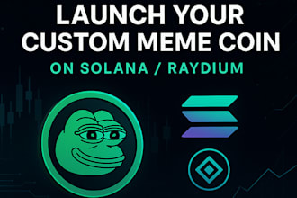 launch your custom meme coin on solana or raydium network