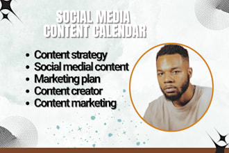 create social media content calendar strategy plan marketing creator writer