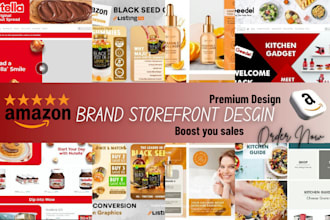 create amazon storefront setup, design amazon expert brand store