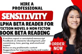 be sensitivity reader alpha beta reader science literary fiction romance reader