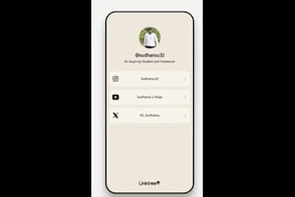 create linktree template profile