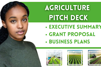 design investor ready bank loan ready UK USA ca asia agriculture pitch deck PPT