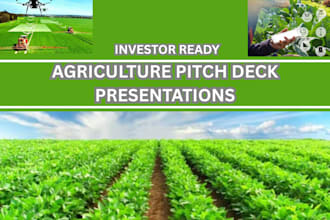 design investor ready bank loan ready UK USA ca asia agriculture pitch deck PPT