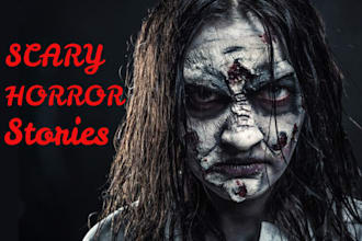 ghostwrite horror story, mystery, true crime script, thriller, scary story book