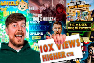create viral youtube thumbnails for high CTR