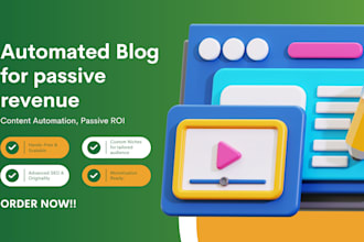 set up an automated niche blog for passive income and digital marketing