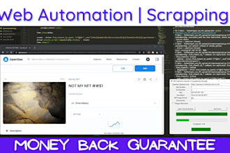 automate tasks, scrape, create bots and python scripts