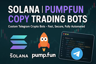 setup solana front running bot, volume bot, arbitrage bot, copy trading bot