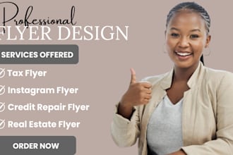 design unique repair flyer, tax flyer ,instragram flyer, real estate flyer