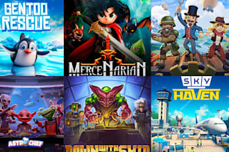do steam capsule game banner poster, game ui design, assets icon logo game art
