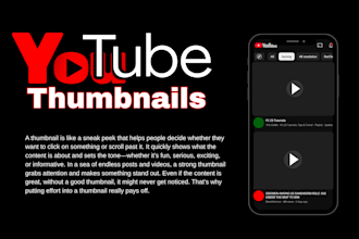 create entertaining, modern and trending thumbnails