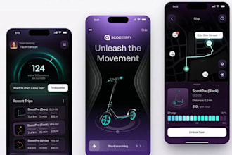 build e scooter app tracking app ride sharing app