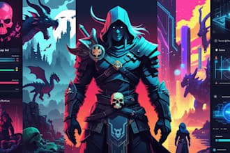 do steam capsule game ui environment banner asset capsule art character design