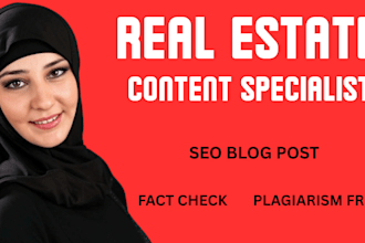 do seo keyword blog articles writing for real estate