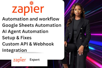 expert zapier automation, custom workflow, intergration and webhooks
