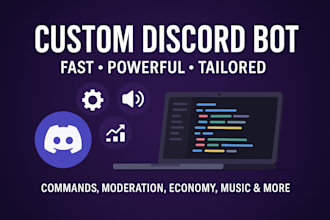 create a custom discord bot with powerful features