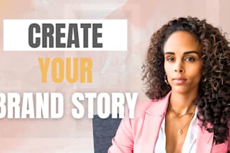 write your biography, brand story, and about me page