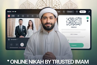 be your online nikah imam provide witnesses, wali issue nikah certificate