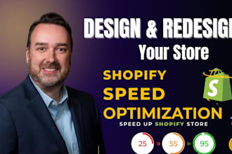 design or redesign your shopify website based on cro