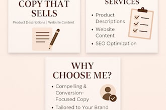 write SEO optimized product descriptions using ai copywriting