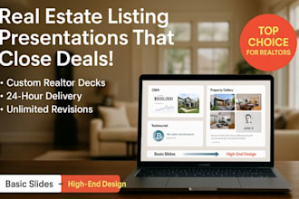 real estate listing presentation realtor pitch deck property pitch in 4hours
