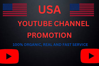 do organic USA youtube video promotion channel promotion to boost subs and views