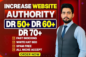 increase domain rating ahrefs dr 70 dr 50 dr 60 moz da with quailty backlinks