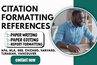 reference, citation, apa, harvard, mla, chicago referencing style in 6 hours
